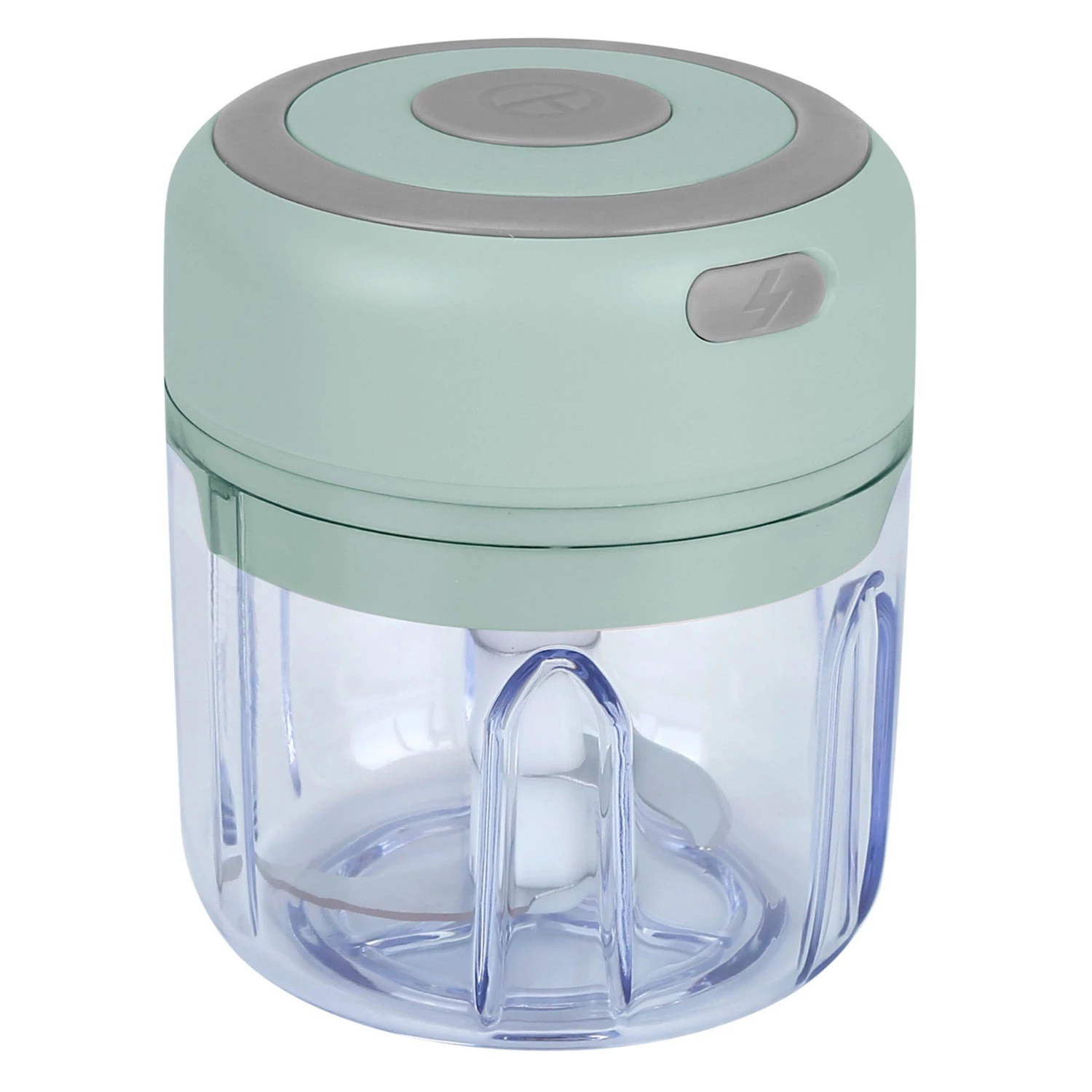 Cordless Mini Electric Garlic Chopper - Rechargeable, 8.45OZ - Ideal for Food, Chili, Nuts, Onions, 