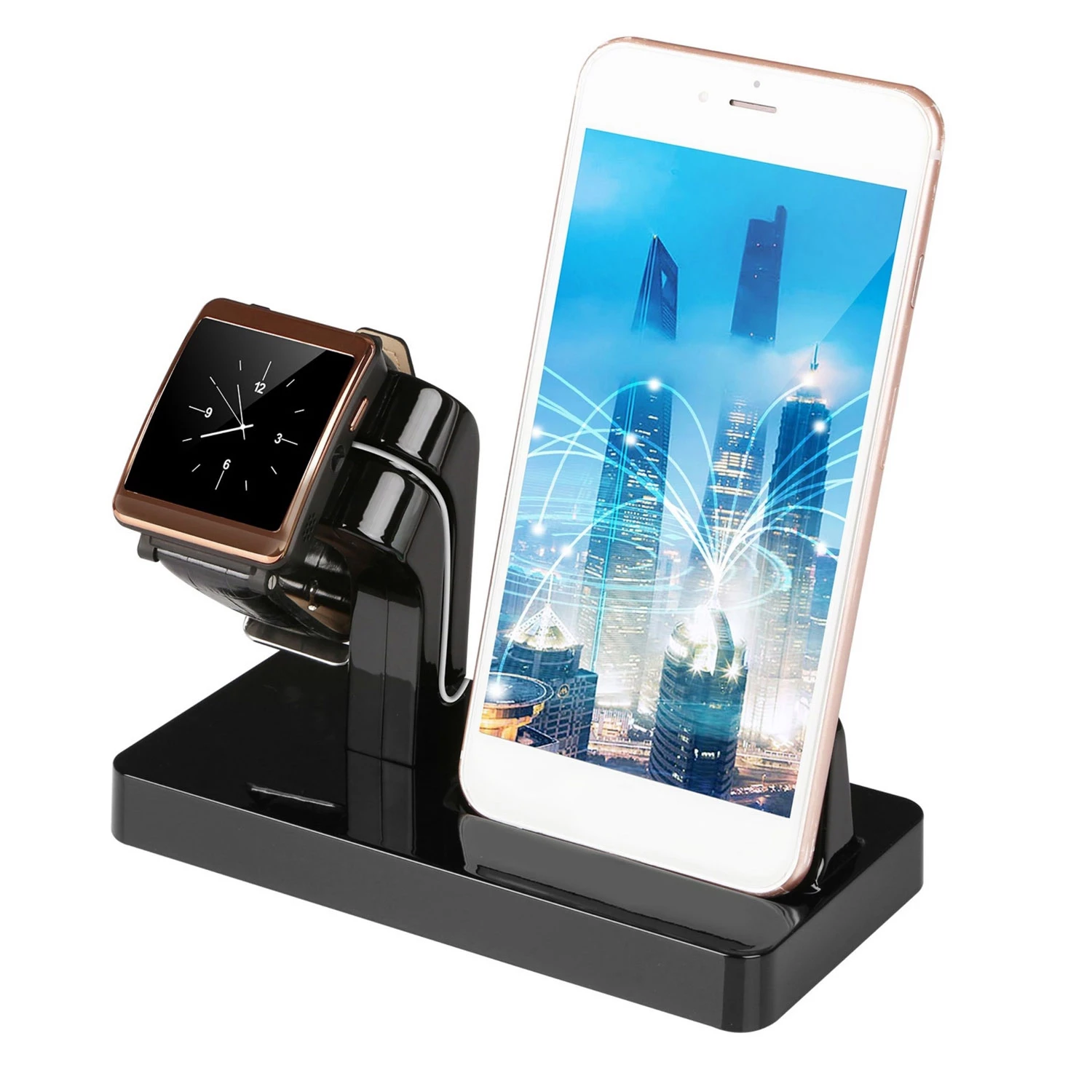 Apple Watch Charging Stand with iPhone 11/X/8/8Plus/7 - Dock Station Charger