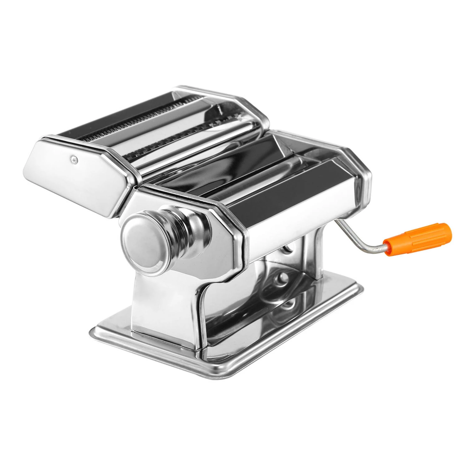 Stainless Steel Pasta Maker Roller - 6 Thickness Settings, Fettuccine Noodle - 1 Machine