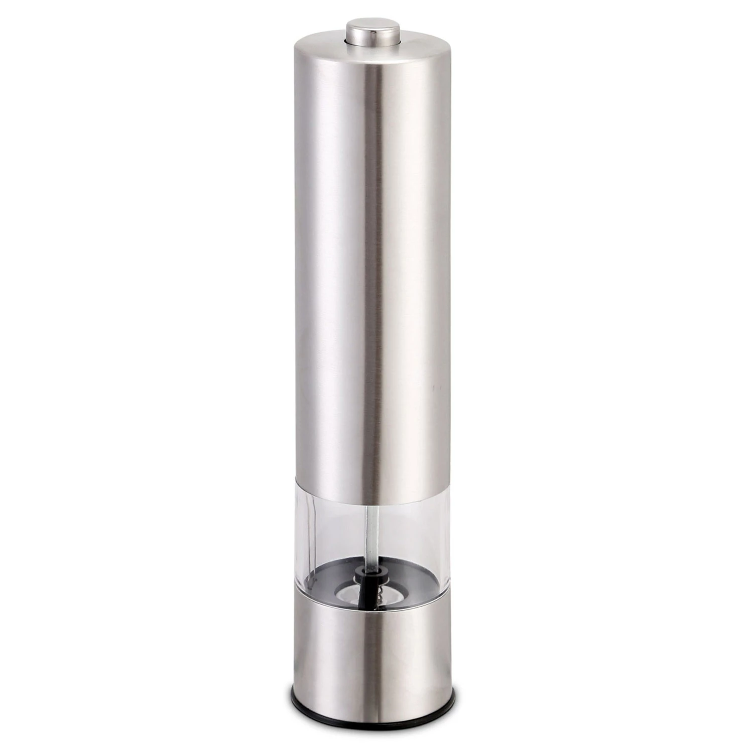 Stainless Steel Electric Salt Pepper Grinder - Adjustable Coarseness, Battery Operated, Easy Refill