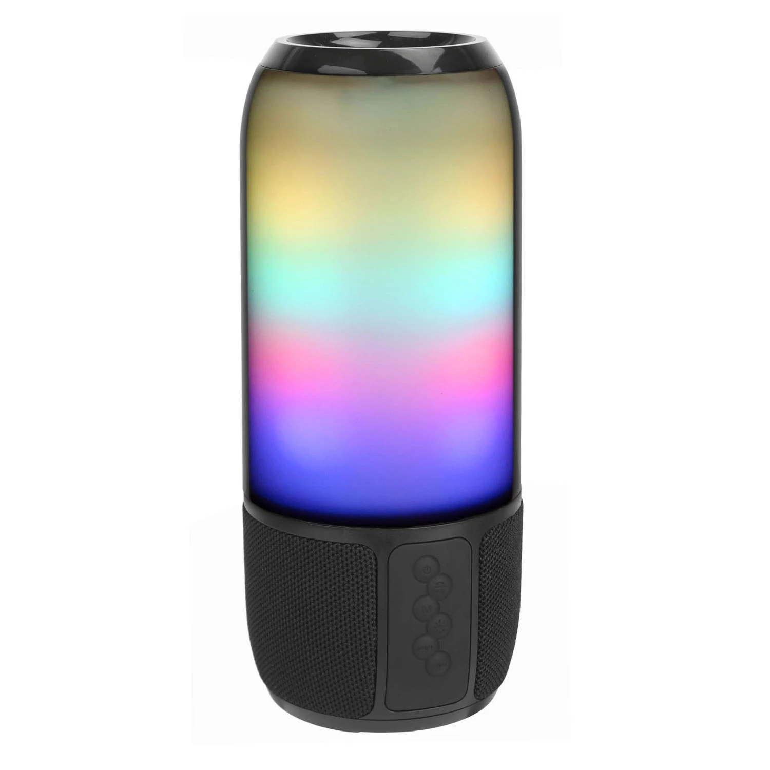 Portable Wireless Speaker With 6 Color Changing Lights - Loud Stereo, Radio, TWS - For Home, Outdoor