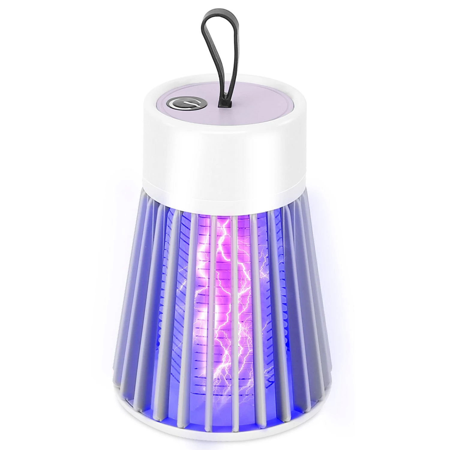 Portable Electric Bug Zapper - LED Light Insect Killer, Fly Trap - Compact And Effective