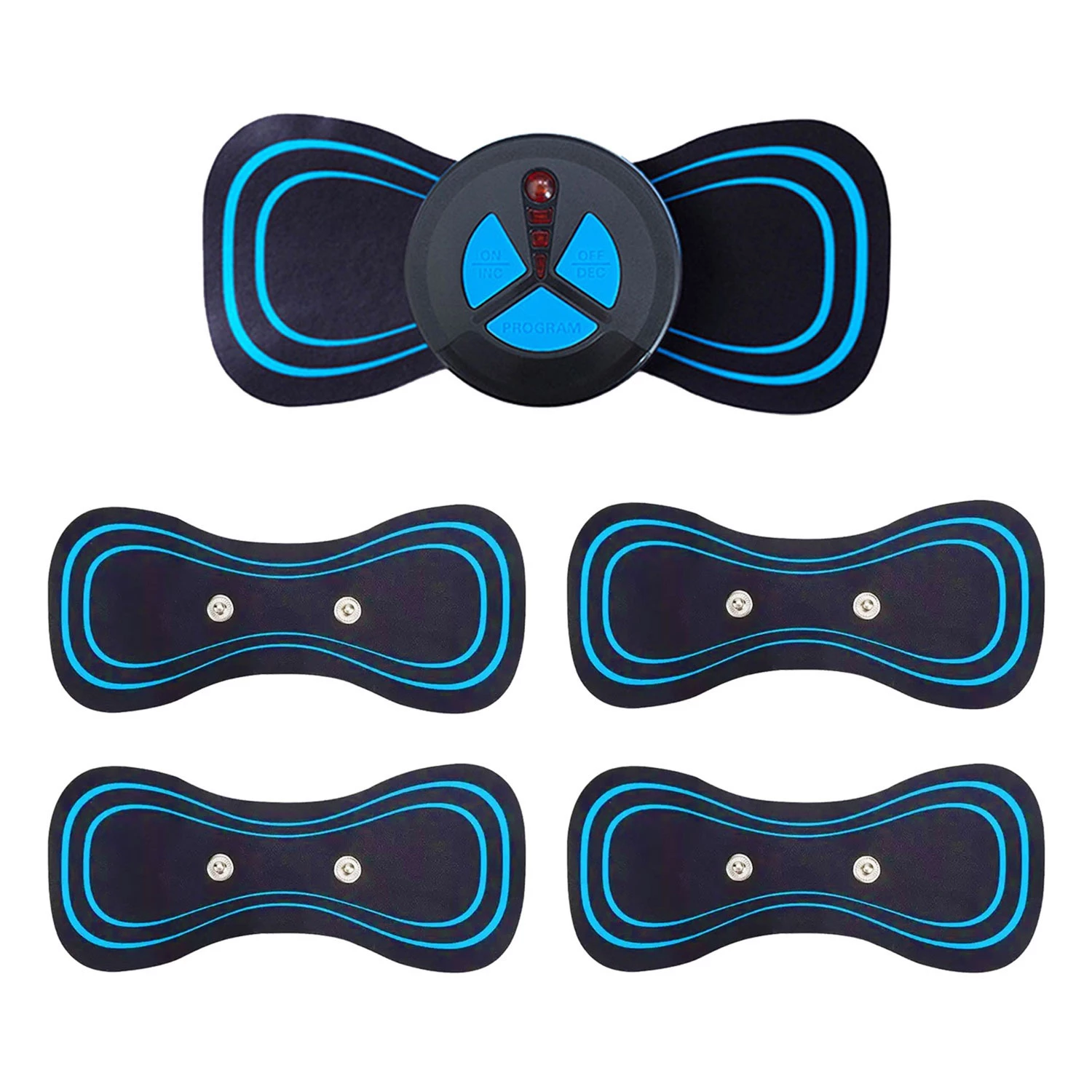 Portable Neck Massager Pads - 5 Pack, Reusable And Long-lasting