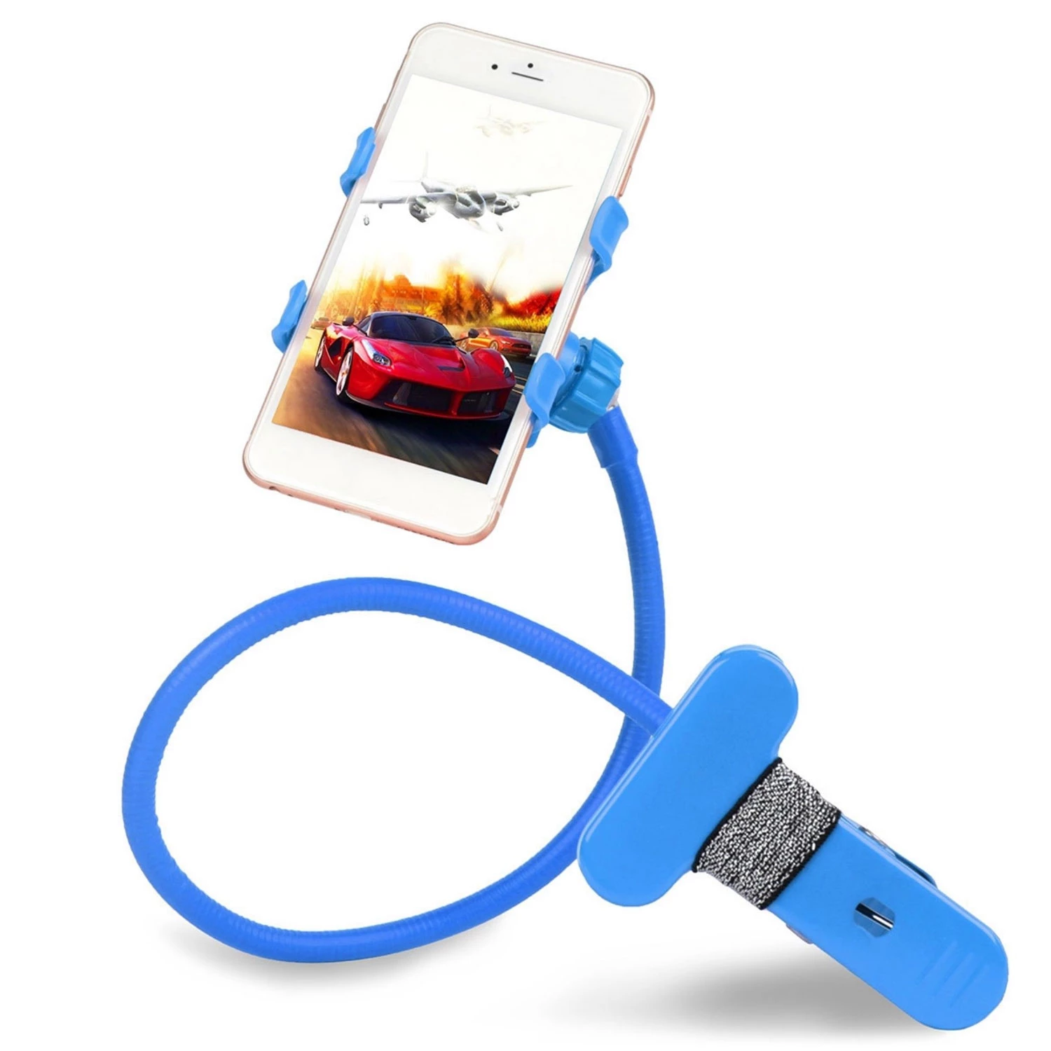 Lazy Bracket 360° Gooseneck Clip Smartphone Holder for iPhone XS/XS Max/XR/X