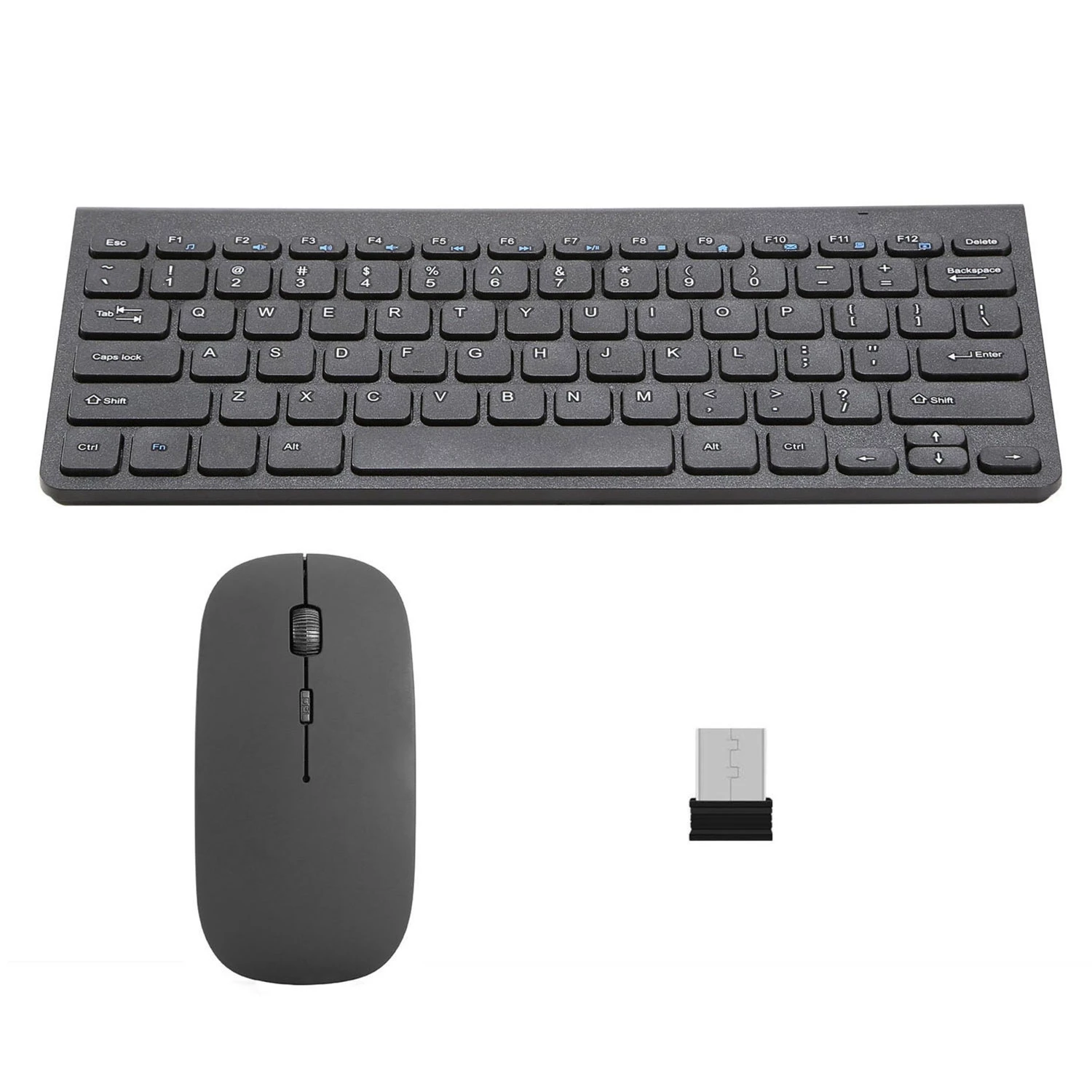 2.4GHz Wireless Keyboard Mouse Combos with USB Receiver