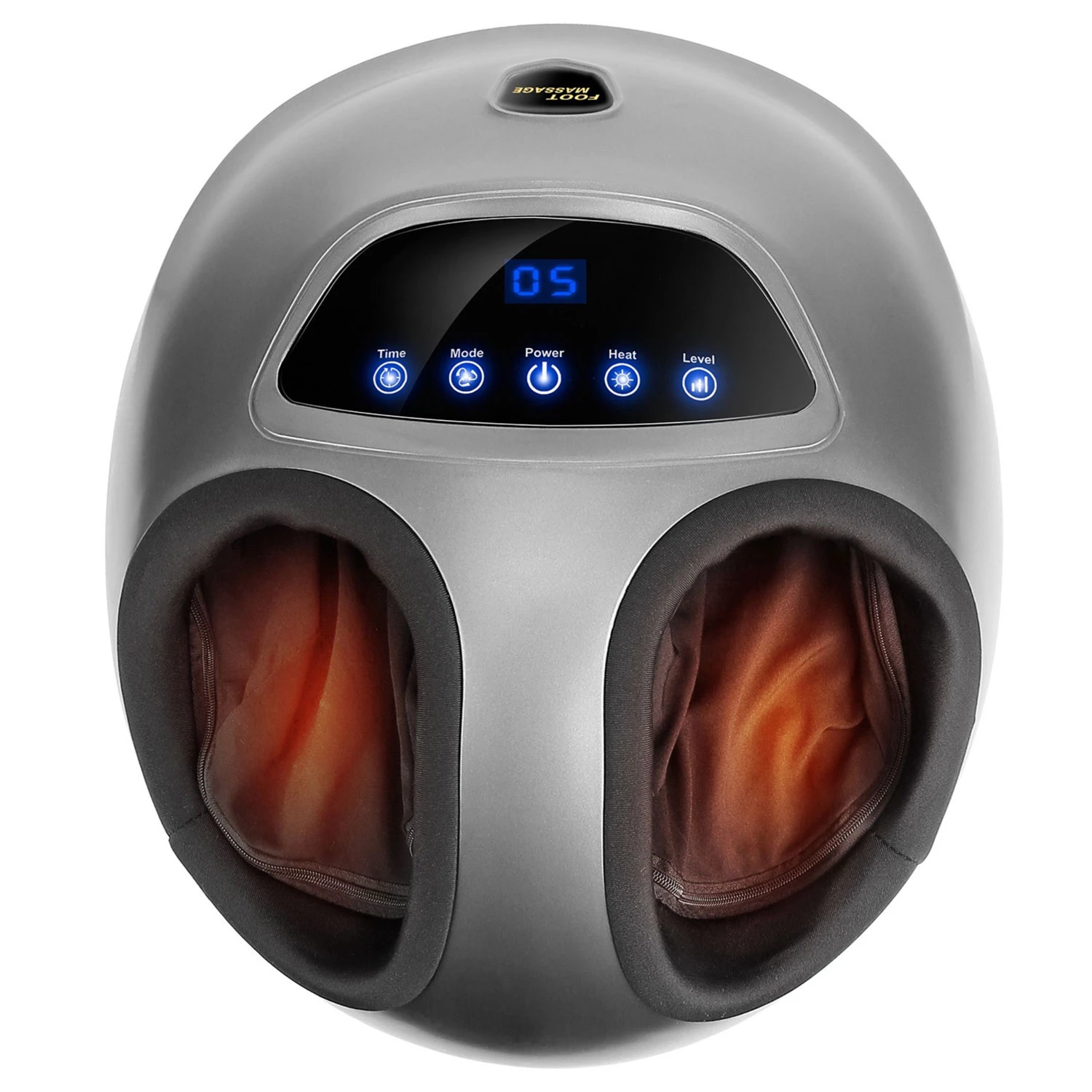 Foot Relief: Electric Massager with Heat, Air Compression, Intensity Control, Time Setting - US9.5