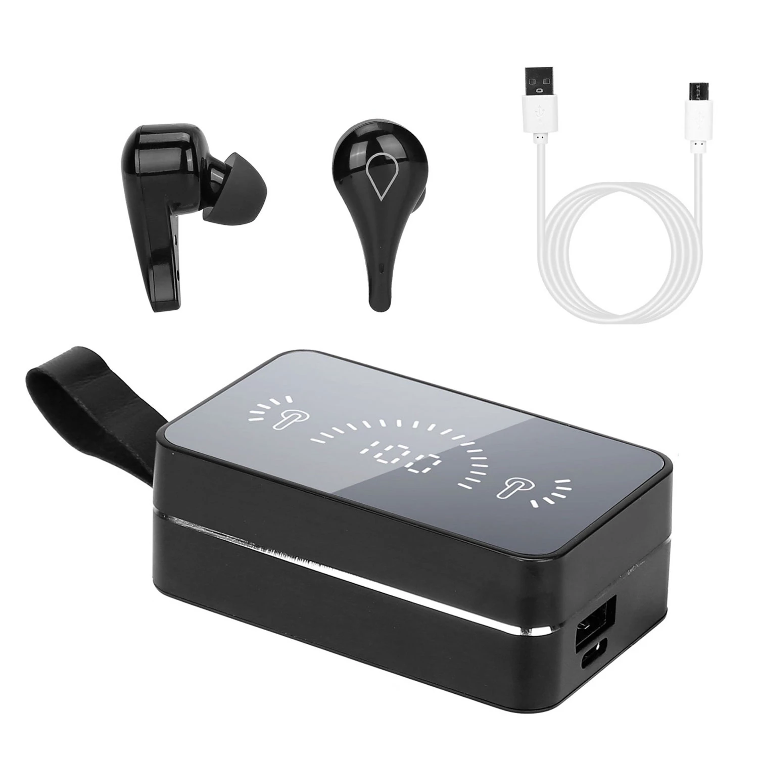 Waterproof True Wireless V5.0 Earbuds - IPX7, Touch Control, In-Ear Stereo