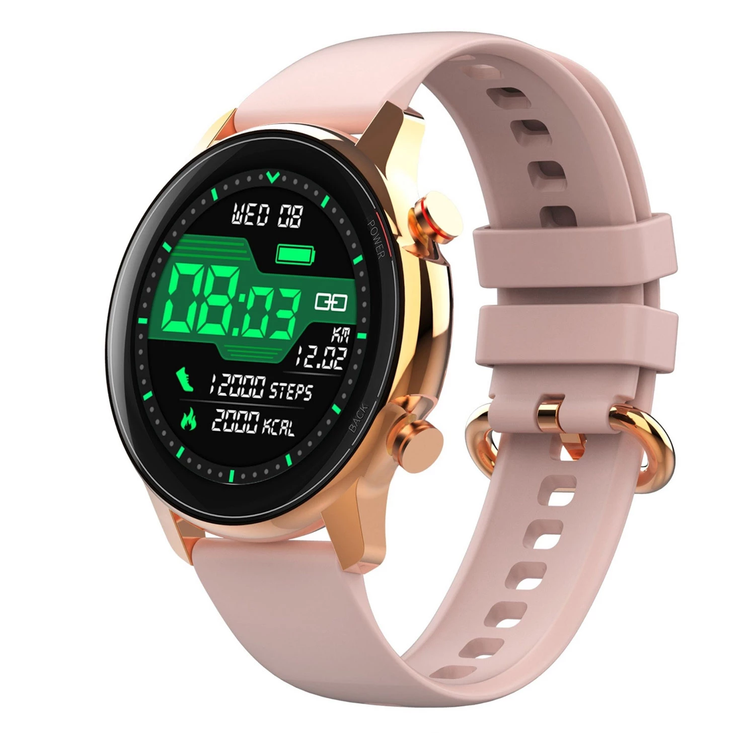 Smart Watch Fitness Tracker for Men Women 1.32in IP68 Waterproof Full Touch Sport Bracelet 
