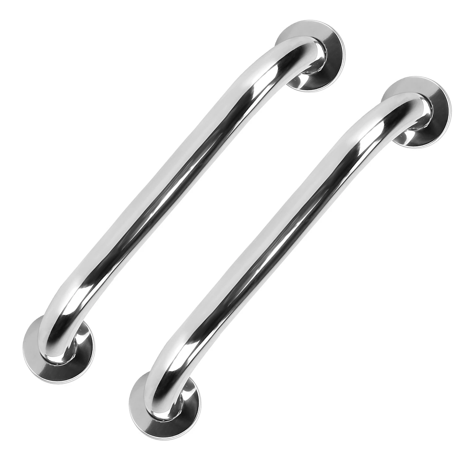 2Pcs Bath Grab Bar 11.8in Sturdy Stainless Steel Shower Safety Handle For Bathtub Toilet Stairway