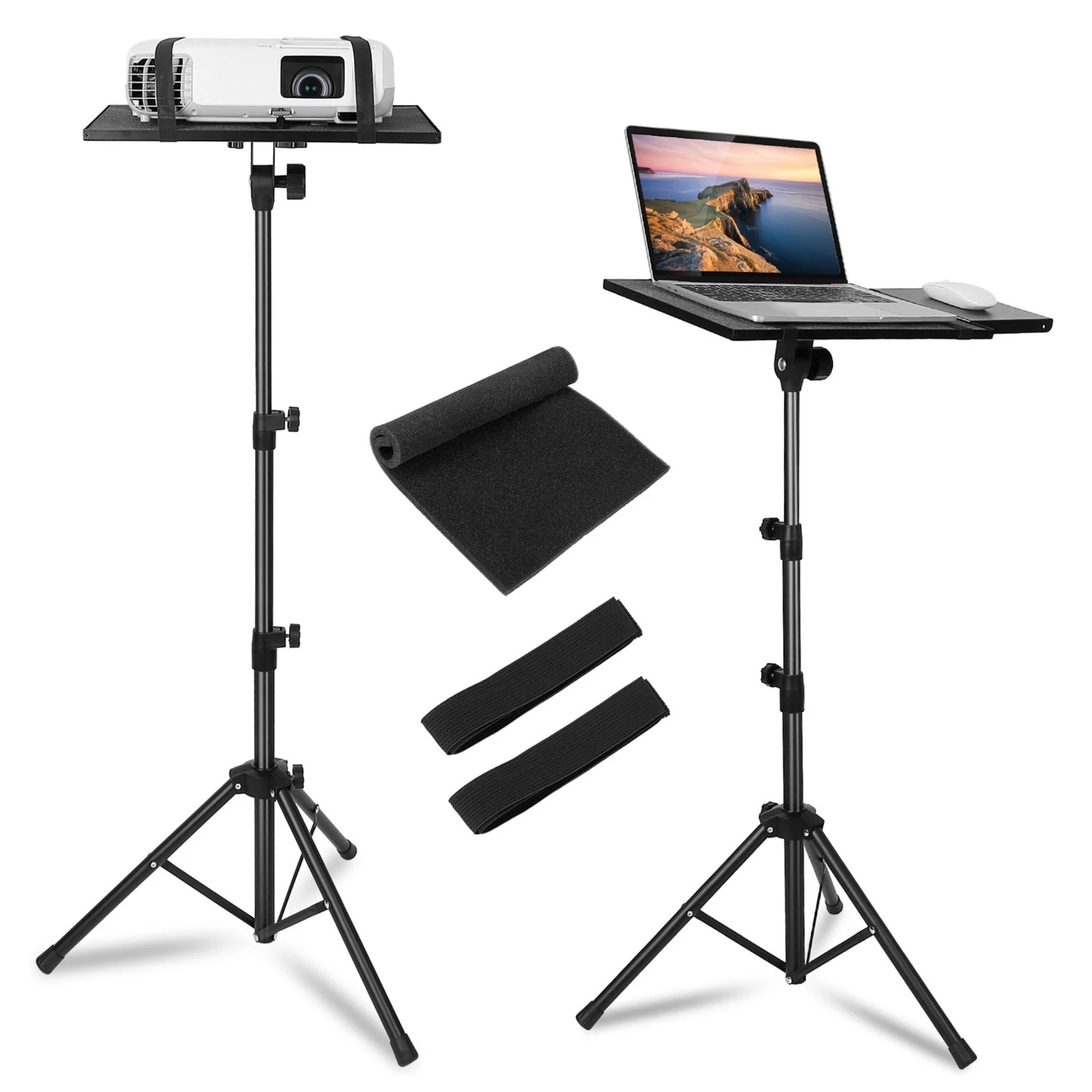 Portable Projector Tripod Stand With Height And Tilt Adjustment For DJ Equipment