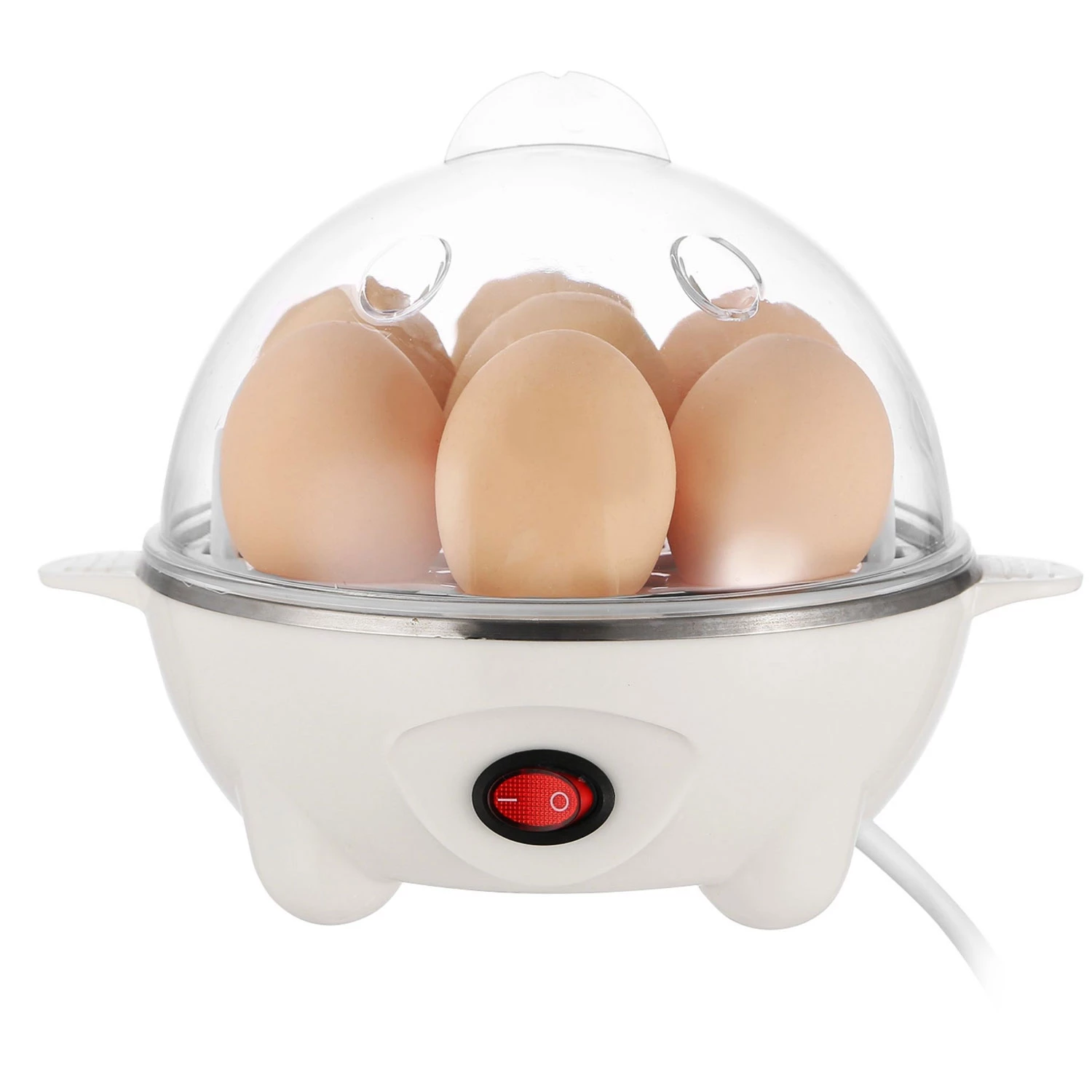 7-Capacity Electric Egg Cooker BPA-Free Auto-Off Measuring Cup