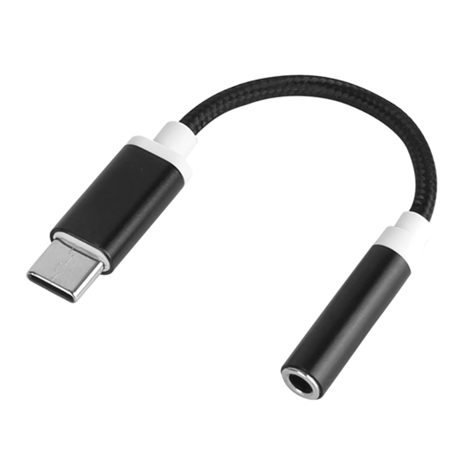 USB-C Type C Adapter Port to 3.5mm Aux Audio Jack Earphone Headphone Cable Cord