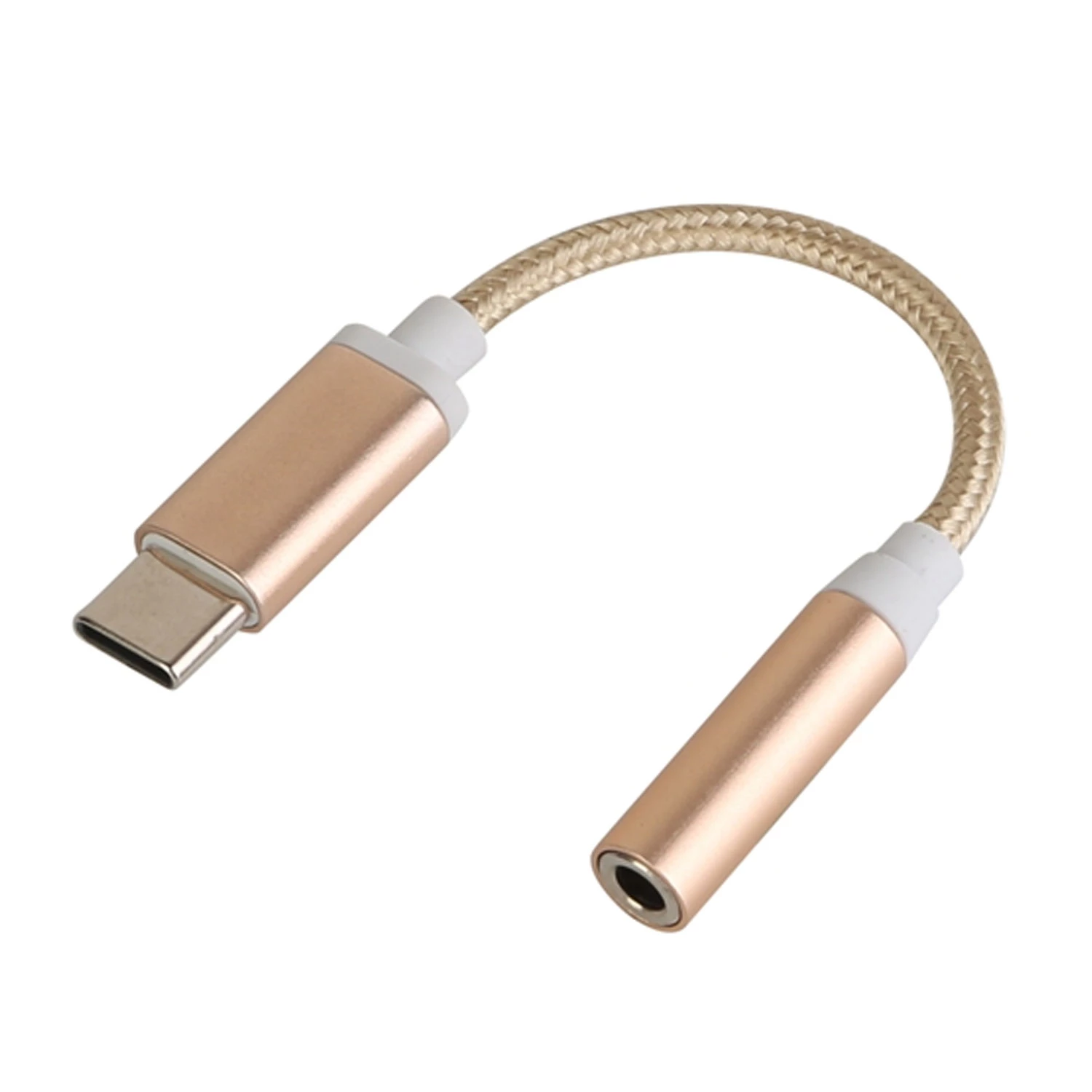USB-C Type C Adapter Port to 3.5mm Aux Audio Jack Earphone Headphone Cable Cord