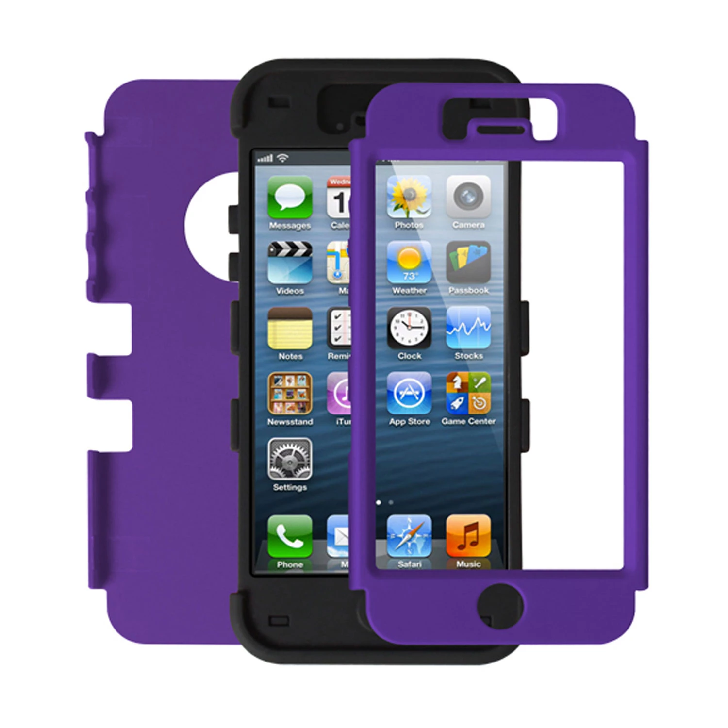 3 Layers Hybrid Armor Cover Case With Inner Soft Shell For Apple iPhone 5