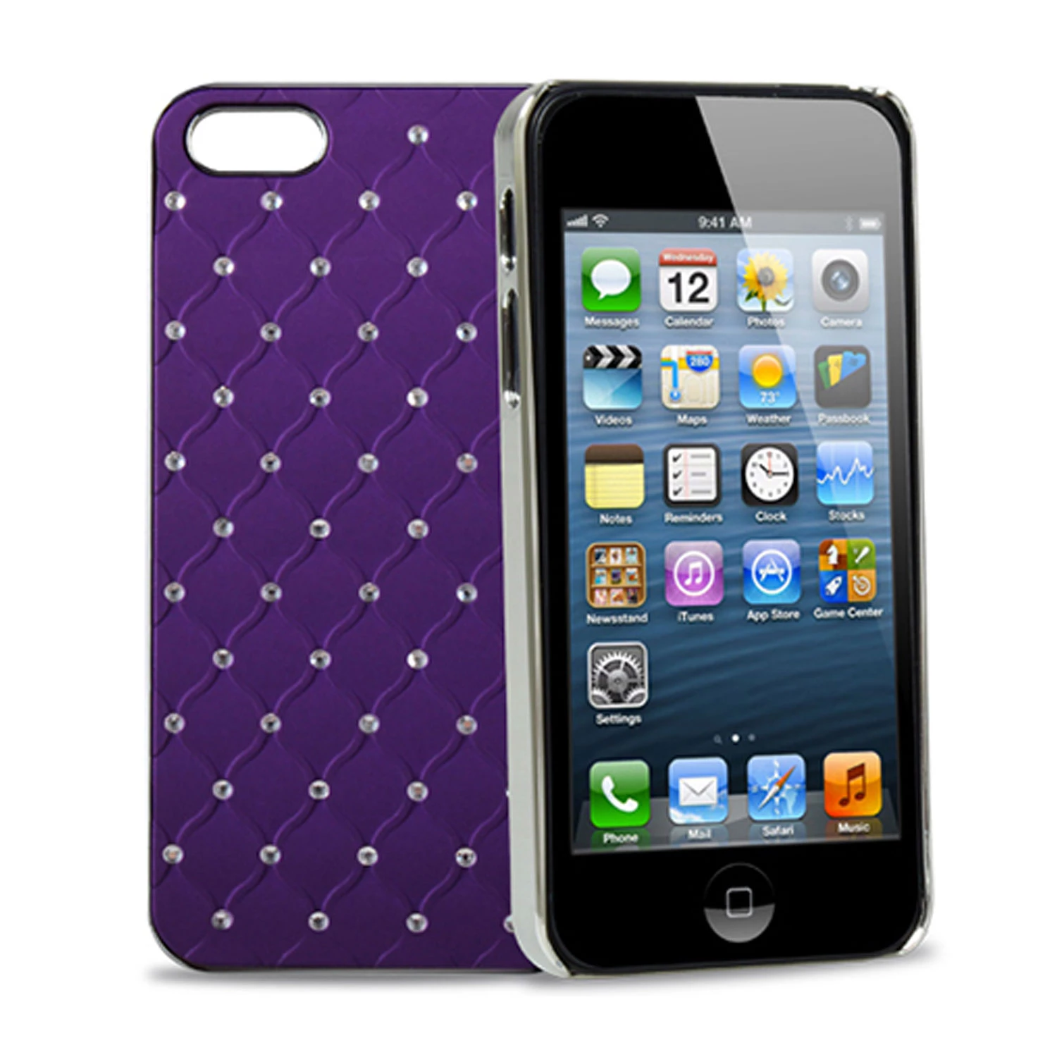 Aluminium Bling Crystal Diamond Hard Back Case Cover