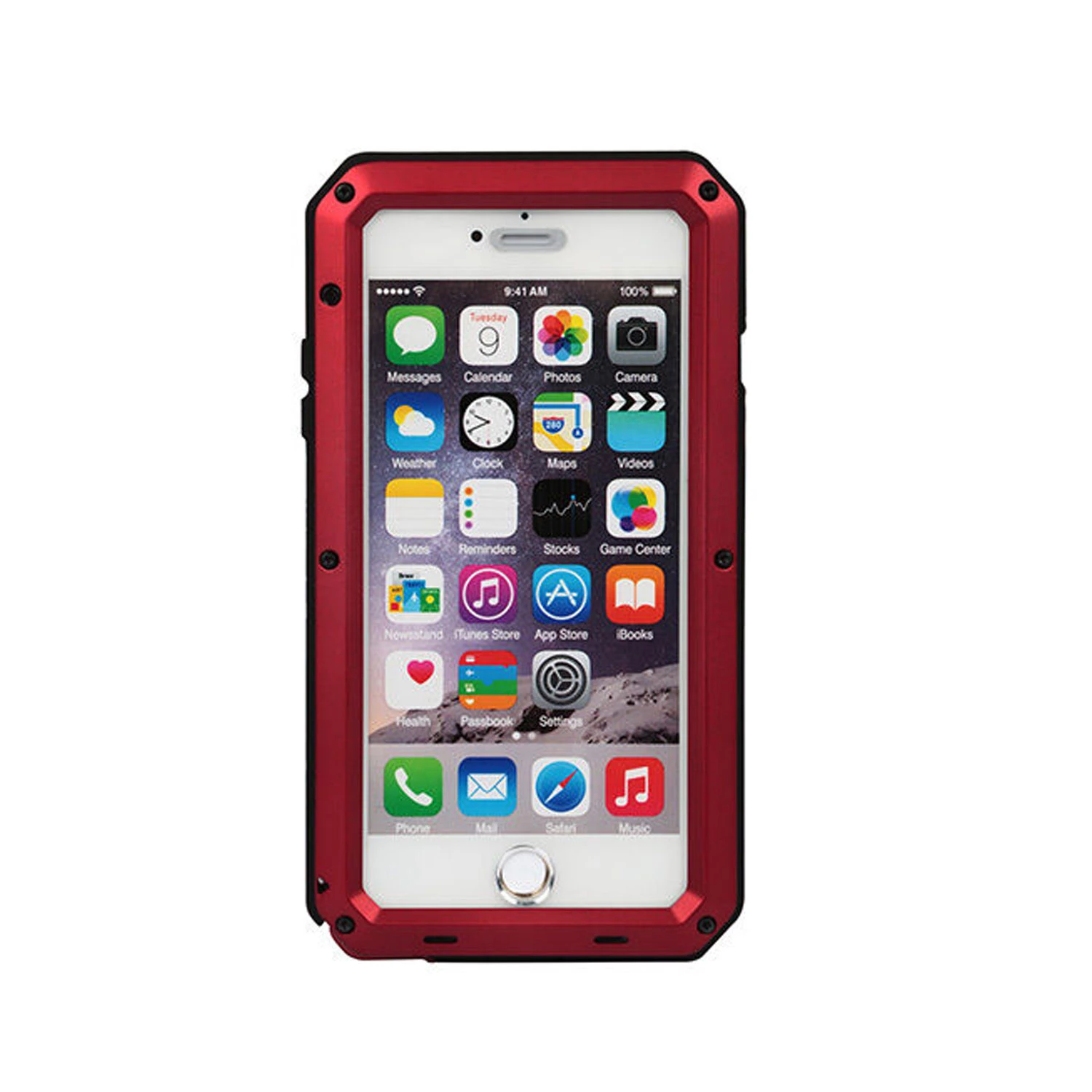 Rugged Shock-Resistant Hybrid Full Cover Case For iPhone 6 Plus