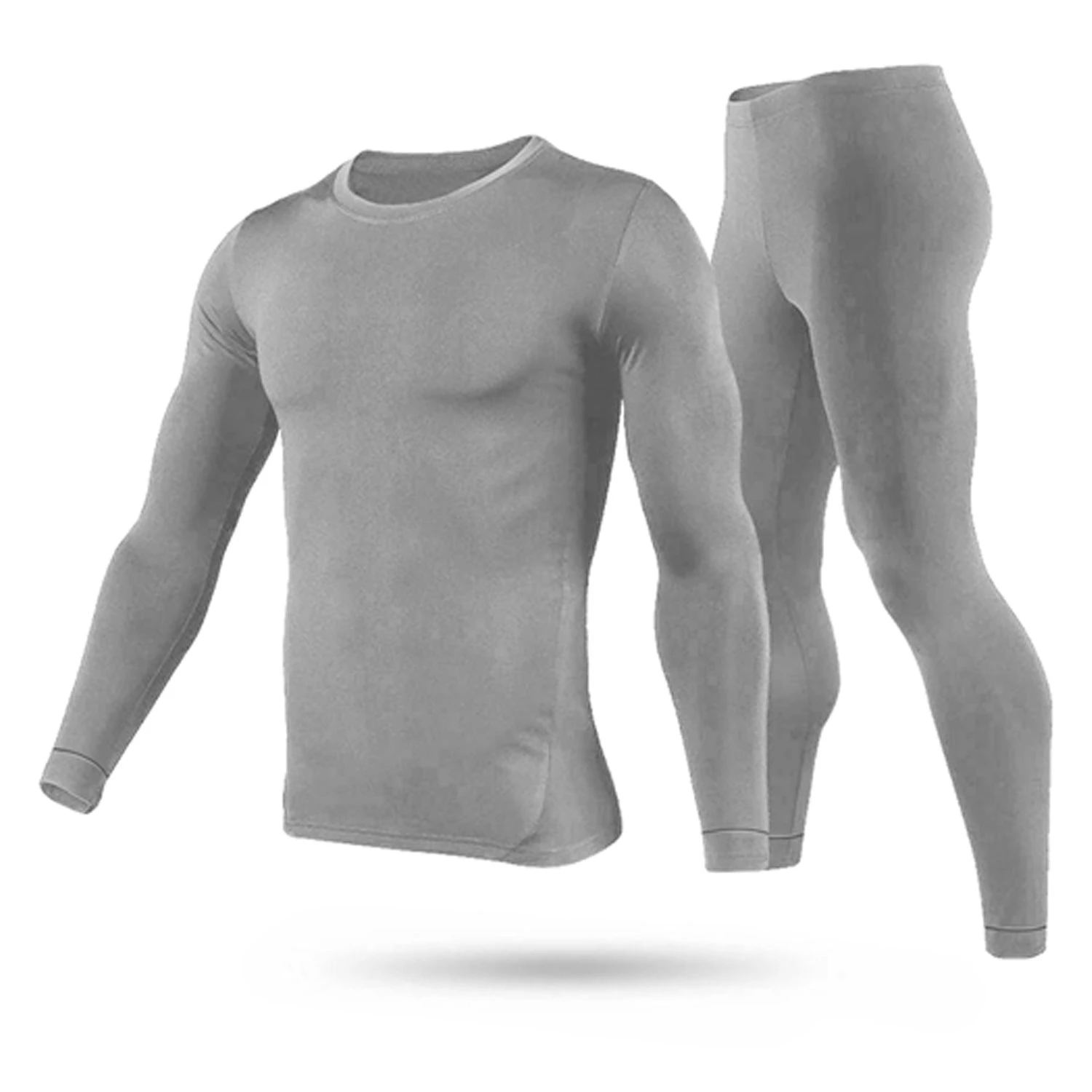 Men Thermal Underwear Set Long Johns Pants Long Sleeve Soft Underwear Kit Top Bottom Winter Sports S