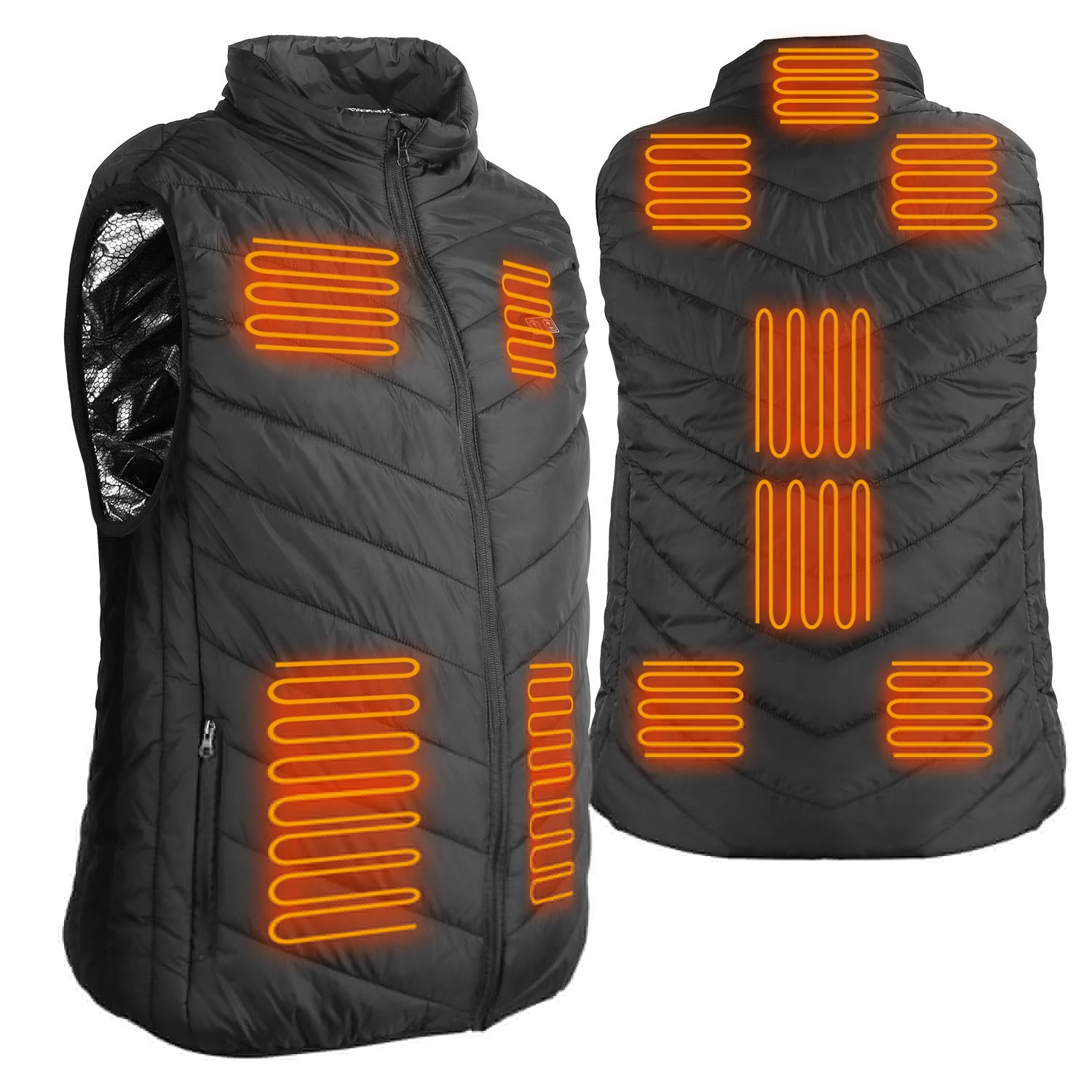 Heated Vest Electric USB Jacket Men Women Heating Coat Thermal Body Warmer Wear With 3 Temperature