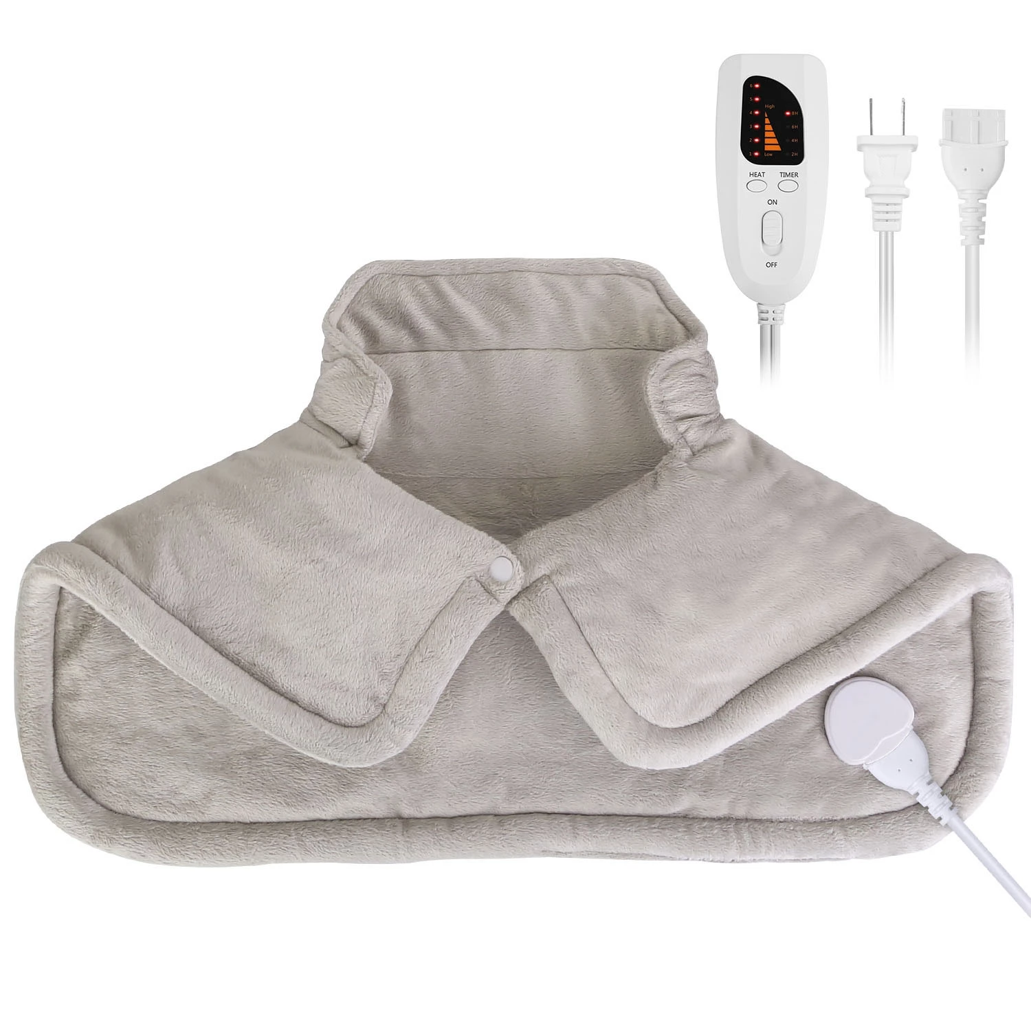 22.4x16.3in Large Weighted Heating Pad For Neck And Shoulders Electric Fast Heating Mat Neck Wrap