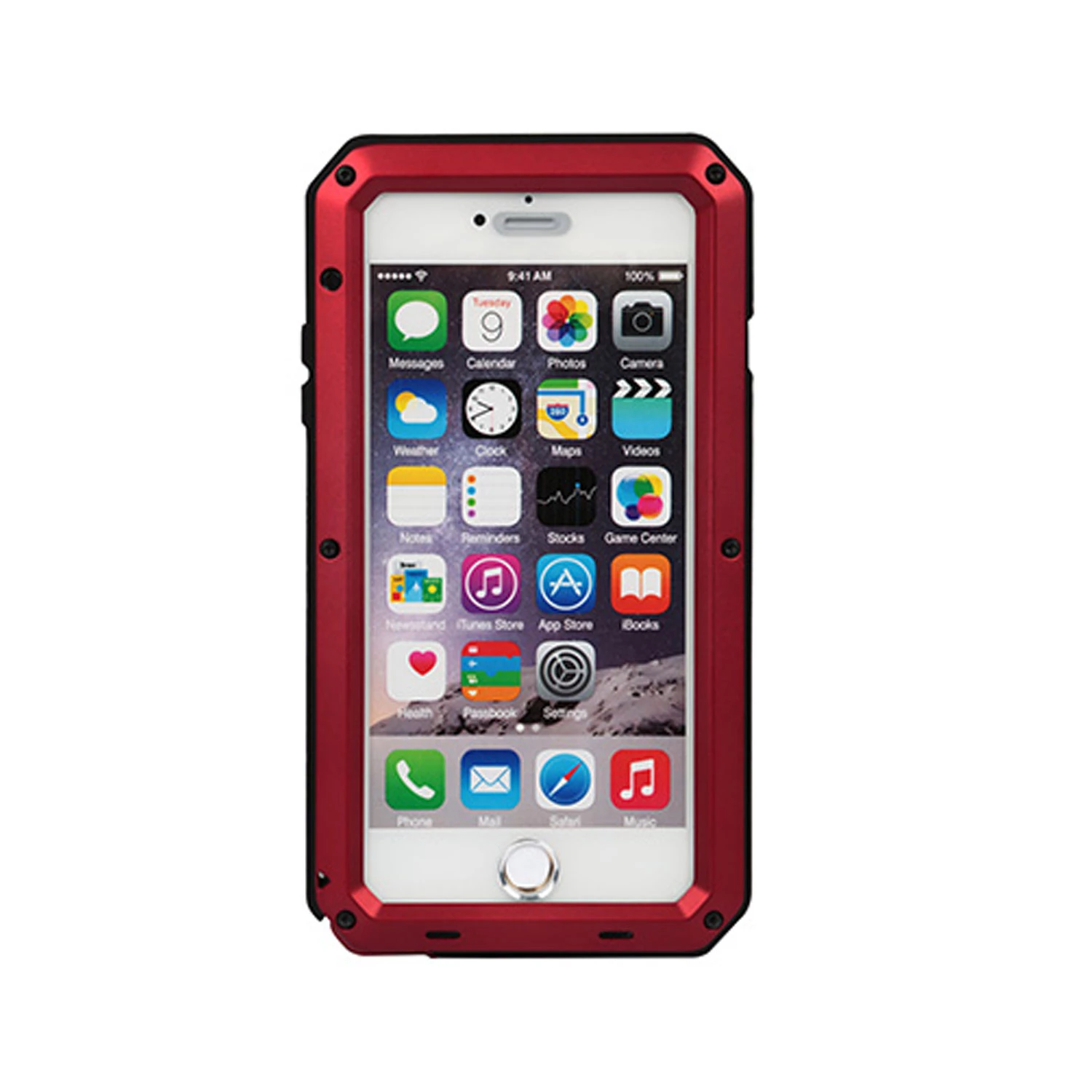 Rugged Shock-Resistant Hybrid Full Cover Case For iPhone 6s Plus