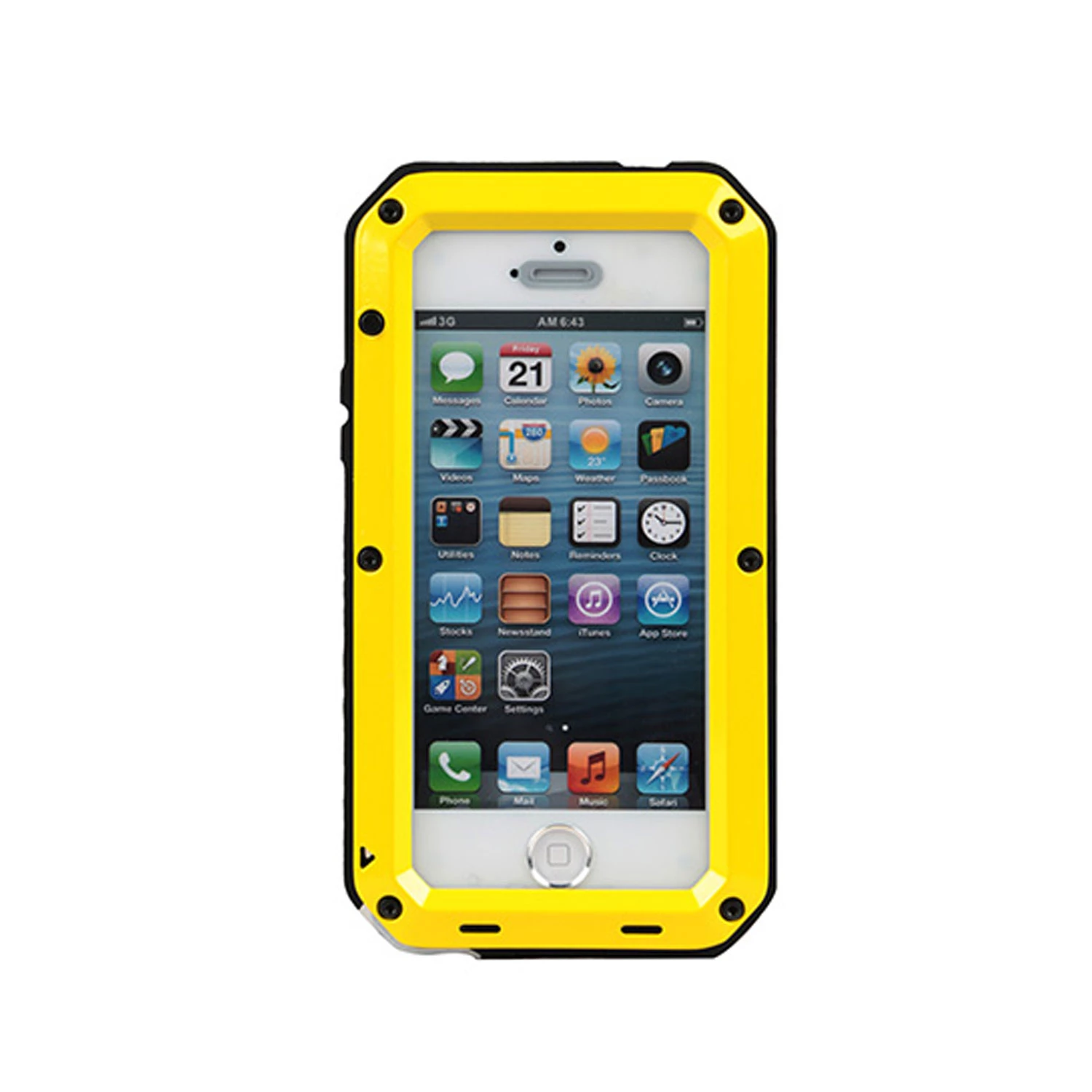 Rugged Shock-Resistant Hybrid Full Cover Case For iPhone 6s Plus