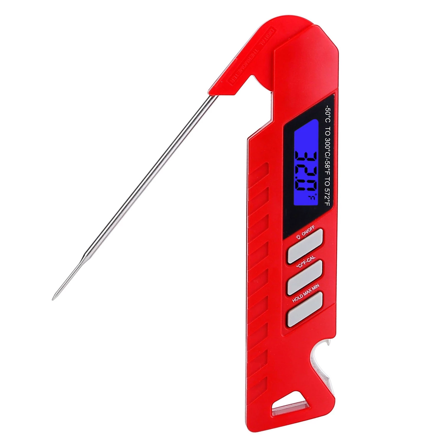 Digital BBQ Meat Thermometer, Instant Read w/4.33in Probe