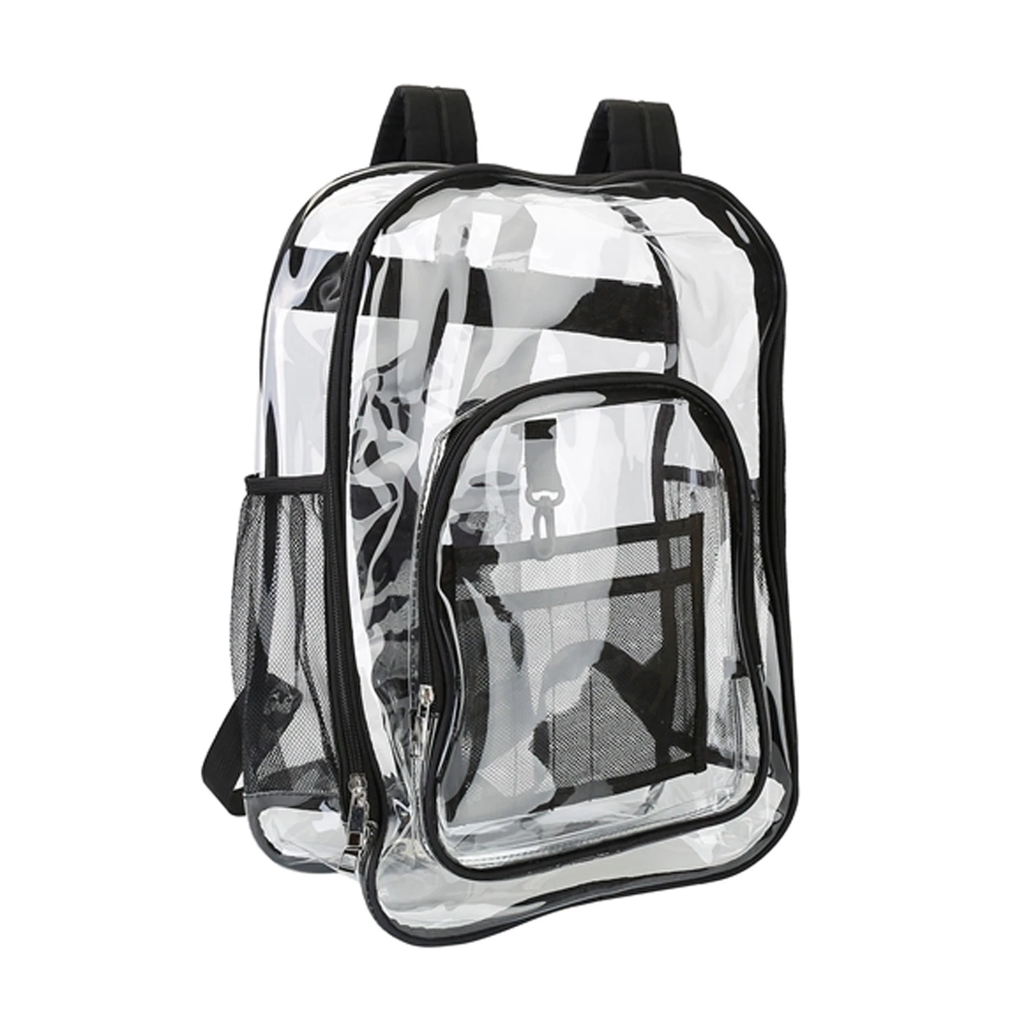 Clear Backpack Heavy Duty Transparent Book Bag Waterproof PVC Clear Backpack 5.3 Gal With Reinforced