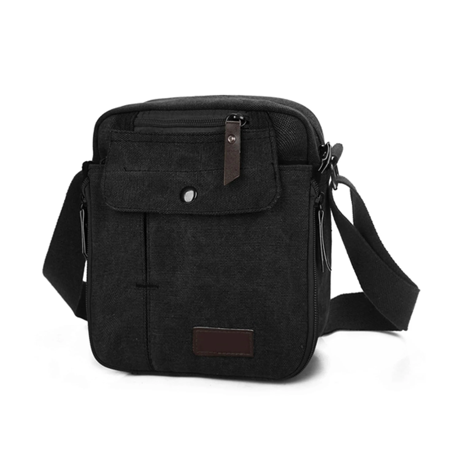 Unisex Crossbody Bags Canvas Phone Tablet PC Shoulder Bag Credit Card Key Messenger Purse
