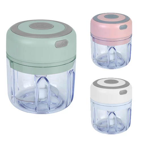 Cordless Mini Electric Garlic Chopper - Rechargeable, 8.45OZ - Ideal for Food, Chili, Nuts, Onions, 