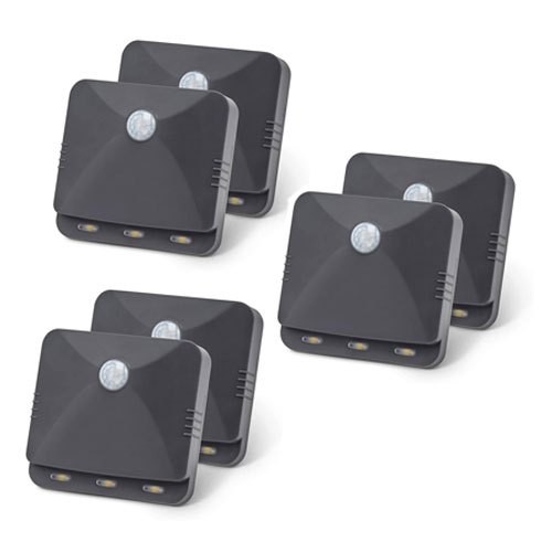 Sensor Brite Outdoor Wireless Motion Activated LED Light Pack Of 6