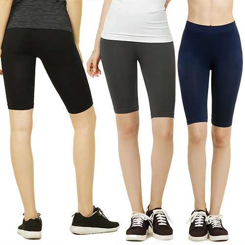 Leggings for Women Nylon 17" - 3 Pack