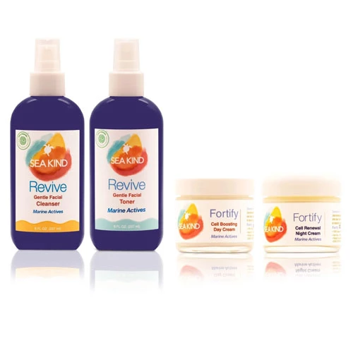 Fortify Day Cream And Night Cream + Revive Facial Cleanser And Toner