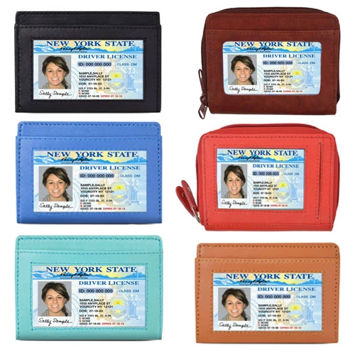 Leather Secure Cards Holder Wallet