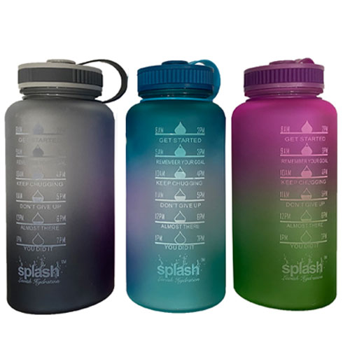 3 Pack Assorted Motivational Water Bottle