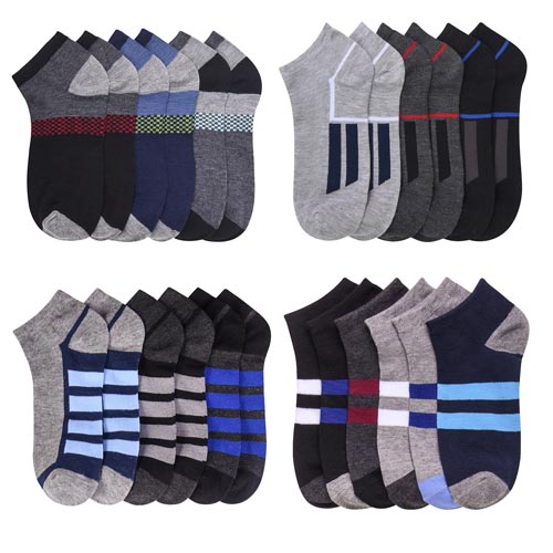 12 Pair Spandex Low Cut Socks