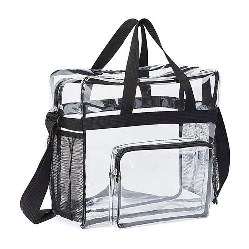 Clear Crossbody Bag Stadium Approved Clear Transparent Shoulder Bag See Through Zip Pouch Tote Bag