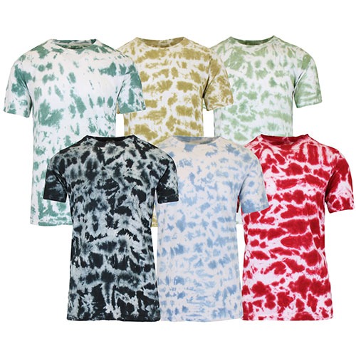 Men's Short Sleeve Tie-Dye Cotton Tee