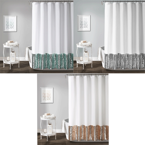 Mermaid Sequin Shower Curtain