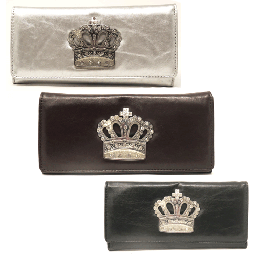 Leather Checkbook Cards Clutch