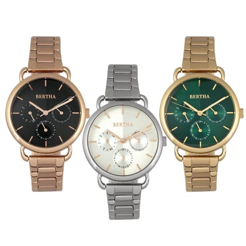 Bertha Gwen Stainless Steel Bracelet Watch