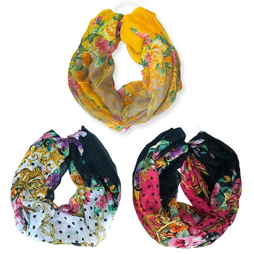 6 Pack Lightweight Infinity Scarf