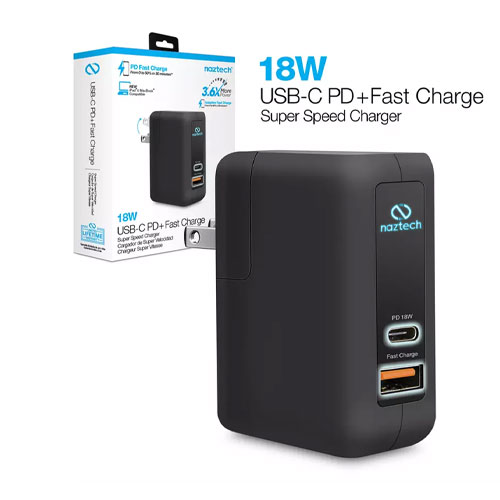 Naztech N422 Quick Charge + USB-C Wall Charger
