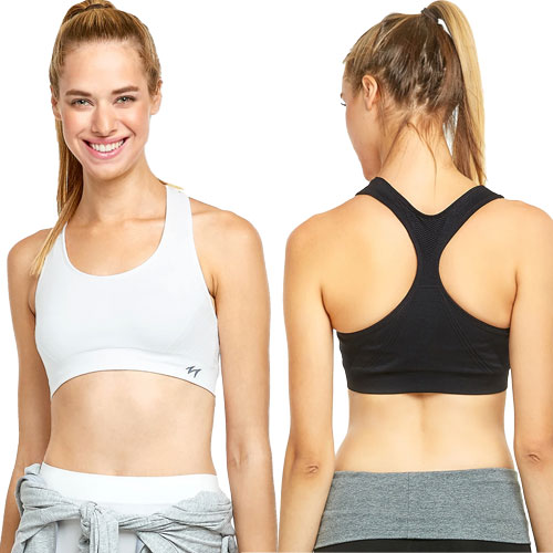 3 Pack Sofra Ladies Seamless Sports Bra