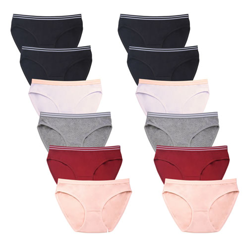 Mamia Ladies Cotton Bikini Panty Pack Of 12