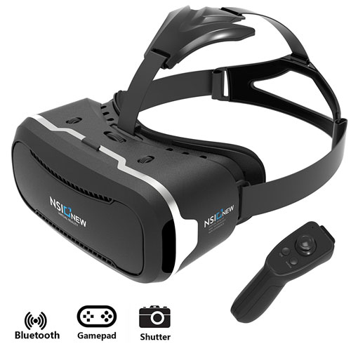 3D Virtual Reality Headset HD Gaming, Movies & 360˚ Video Experience with Bluetoothip Around Ladies