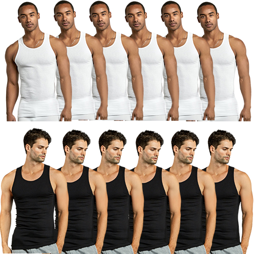 Men Cotton Undershirt Pack Of 6 Or 12