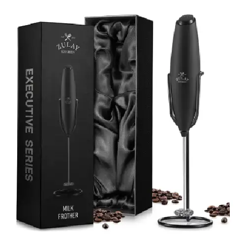 Zulay Executive Series Ultra Premium Gift Milk Frother For Coffee With Improved Stand