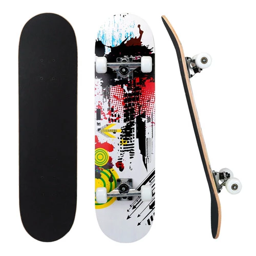 31x8in Skateboards Complete Standard Skate Boards For Girls Boys Beginner 9 Layers Maple Concave