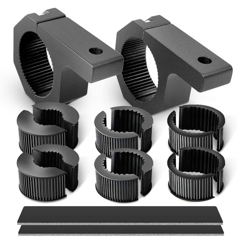 Nilight 90020B 2 Pack Mounting Bracket Kit LED Off Road Light Horizontal Bar Tube