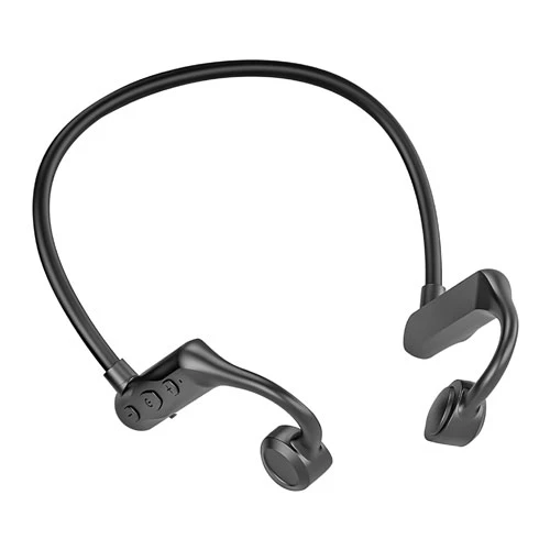 Waterproof Wireless V5.1 Bone Conduction Earphones - Open-Ear Headsets with Mic - Music Sport Earpho